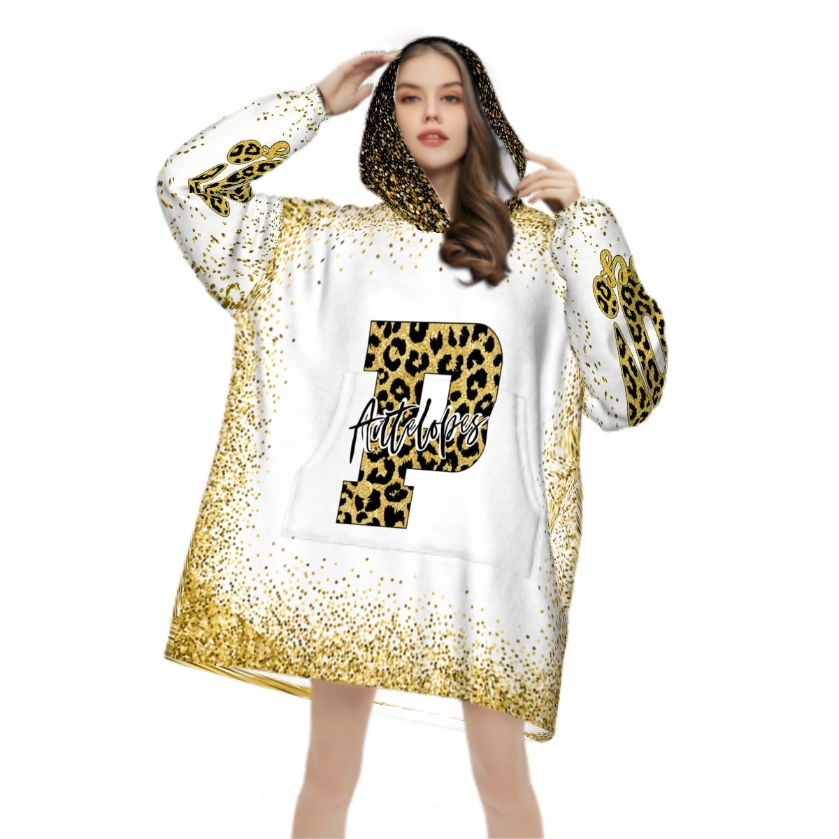 Personalized Adult Blanket Hoodie Untitled design - Your Team Choice