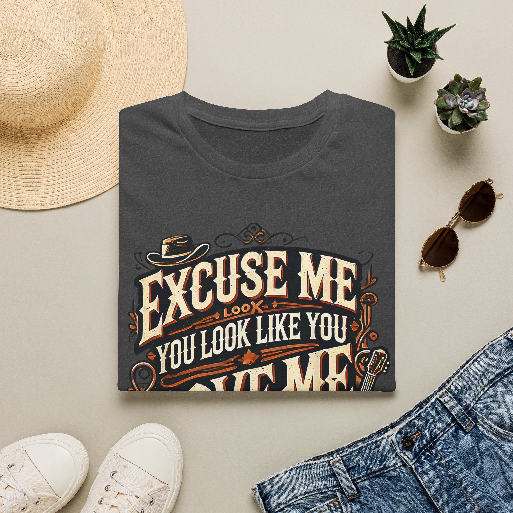 T-Shirt — "Excuse Me, You Look Like You Love Me" Vintage Graphic Tee