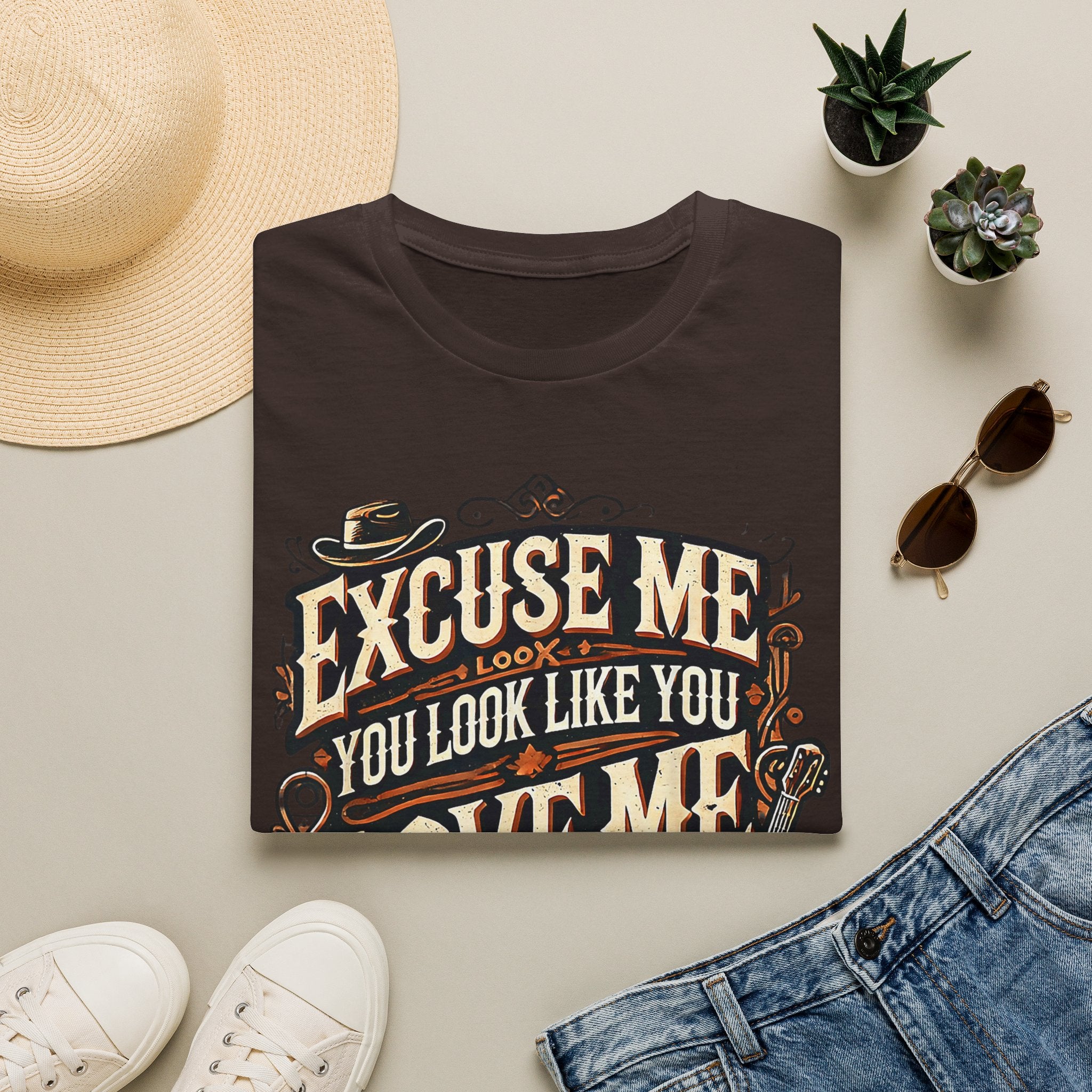 T-Shirt — "Excuse Me, You Look Like You Love Me" Vintage Graphic Tee