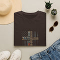 God Bless America 250 Years T-Shirt — Patriotic Flag Cross Design 1776–2026