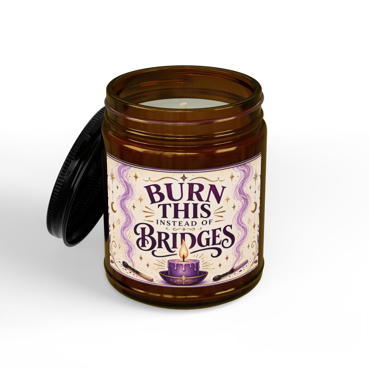 Burn This Instead of Bridges Candle, Funny Candle Gift for Her, Self Care Candle, Sassy Gift for Women, Best Friend Gift, Stress Relief Gift