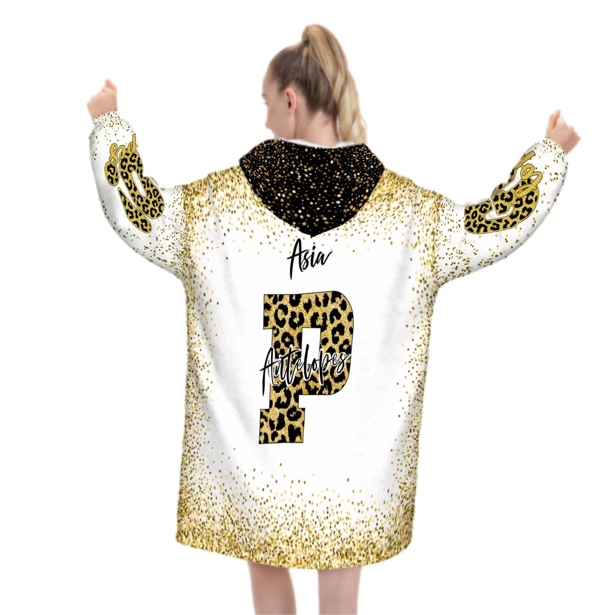 Personalized Adult Blanket Hoodie Untitled design - Your Team Choice