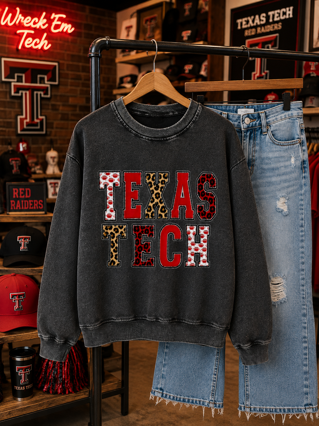 Snow Washed Oversized Sweatshirt