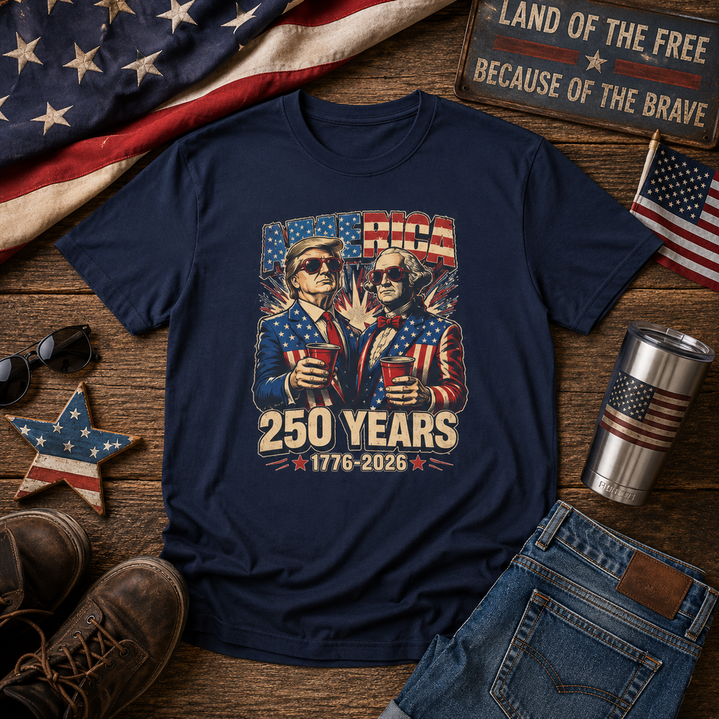 America 250 Years 1776-2026 Anniversary Tee