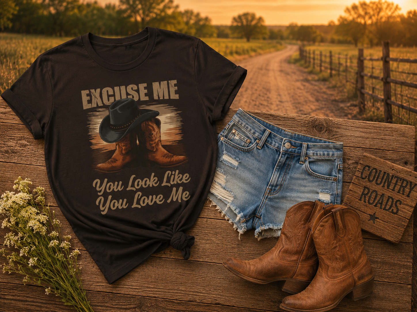 Excuse Me You Look Like You Love Me Cowboy T-Shirt
