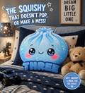 Personalized Dumpling Pillow, Custom Name Kawaii Throw Pillow, Cute Kids Room Decor, Shaped Plush Pillow, All Occasion Gift for Boys