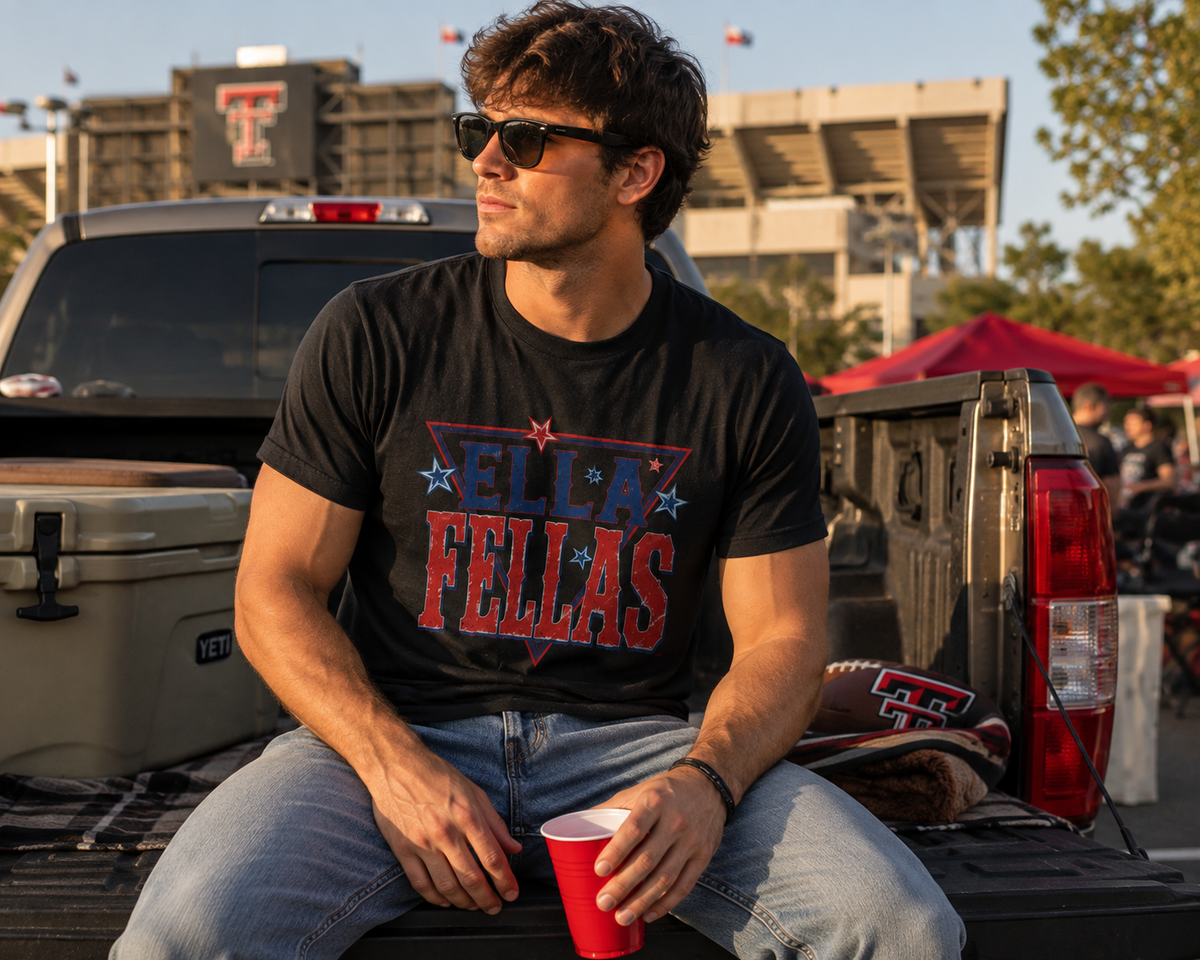 Ella Fellas Shirt for Men, Western Country Concert Tee, Mens Cowboy Graphic T-Shirt, Texas Country Music Shirt, Rodeo Concert Outfit