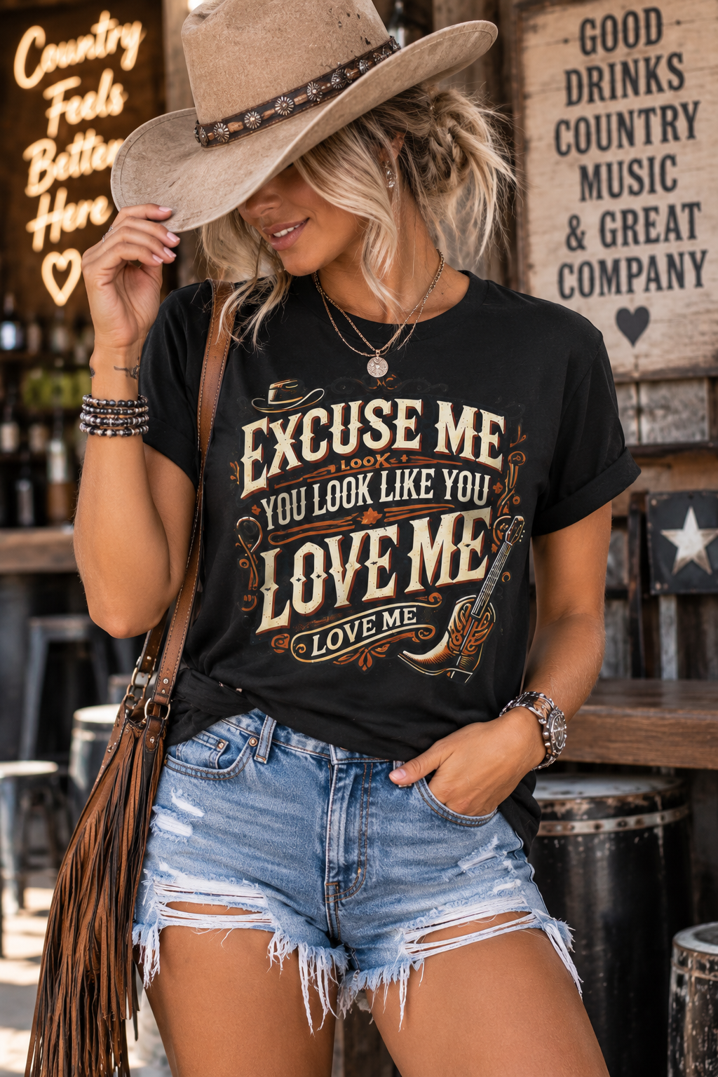 Excuse Me But I Think You Love Me Graphic Tee