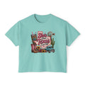 She's From Texas Crop Tee — Graphic Vintage Western Cowgirl Design