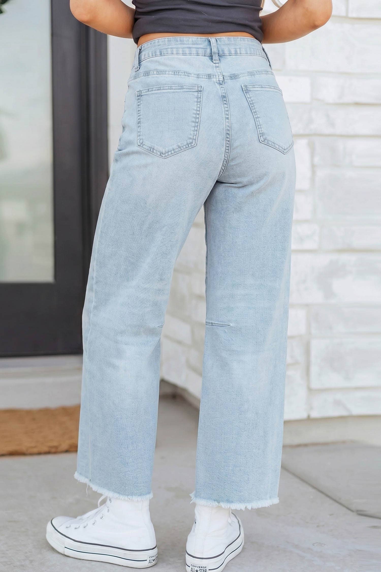 Game Day Sequin Bow Football Patches Raw Cut Jeans
