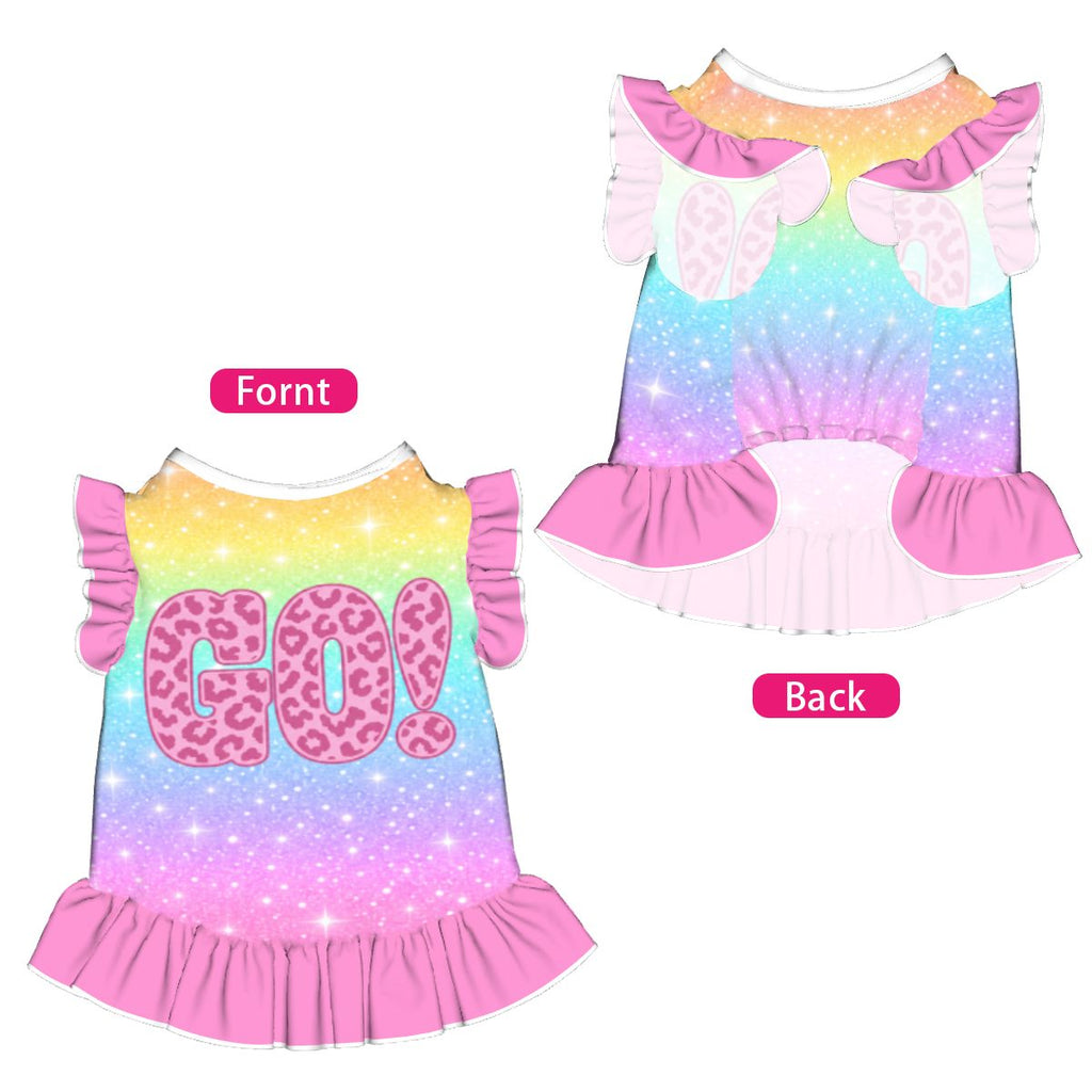 Ruffle Hem Dog Dress PastelRainbowGlitterDogDress4200x4800300DPIFINAL wp3269381 etsy