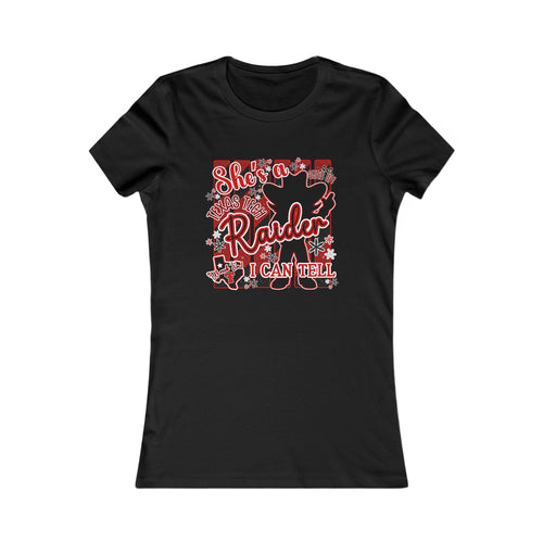 'She's a Raider I Can Tell' Football Fan T-Shirt - Women's FITTED Tee