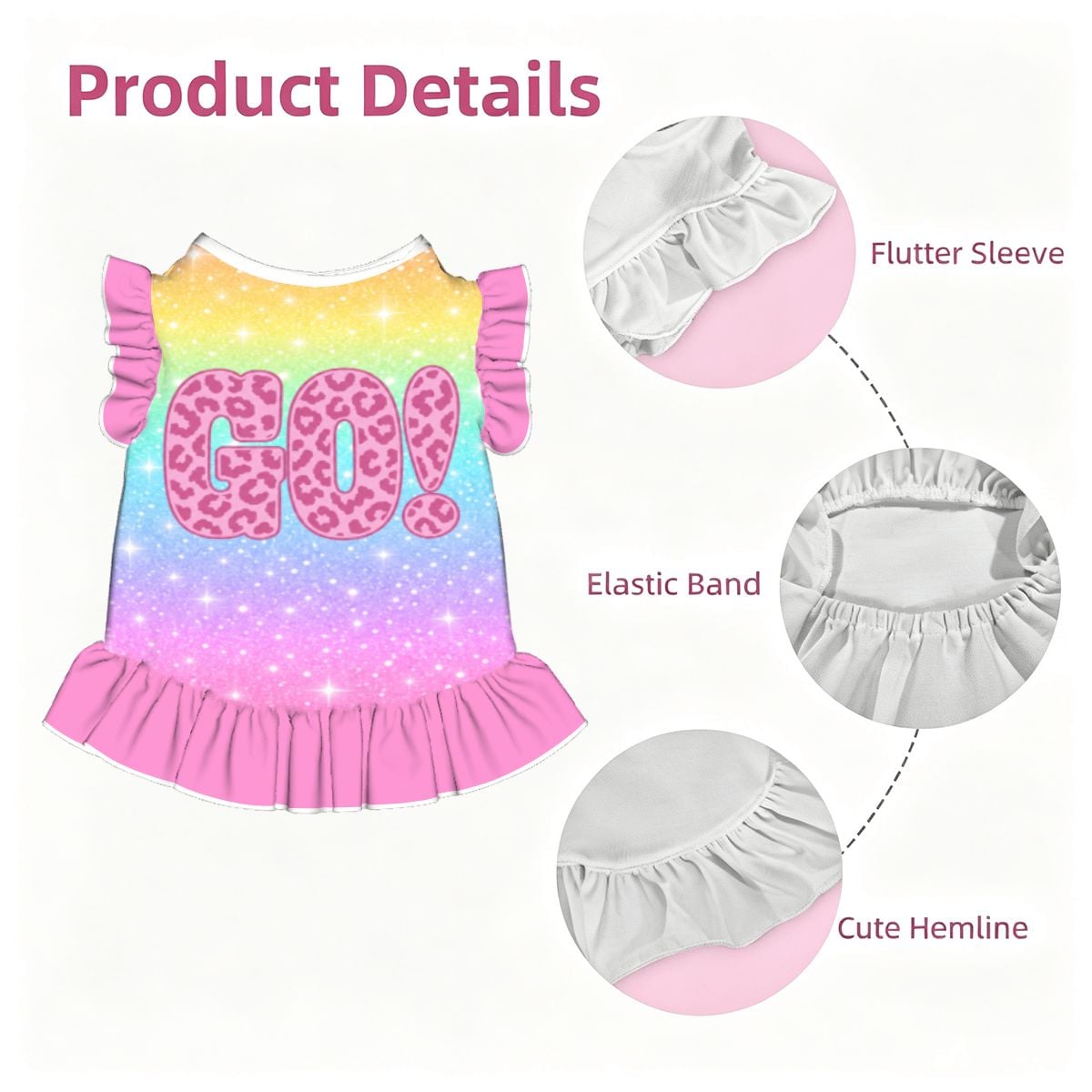 Ruffle Hem Dog Dress PastelRainbowGlitterDogDress4200x4800300DPIFINAL wp3269381 etsy