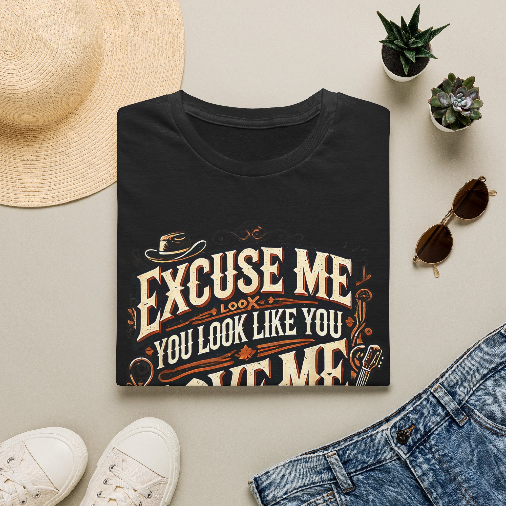 T-Shirt — "Excuse Me, You Look Like You Love Me" Vintage Graphic Tee