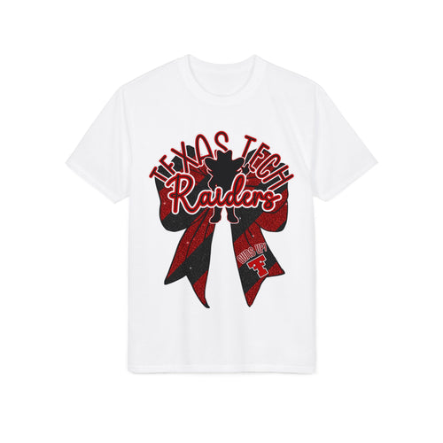 College Football Raiders Ribbon T-Shirt — Red & Black Spirit Tee - Football Gameday Shirt
