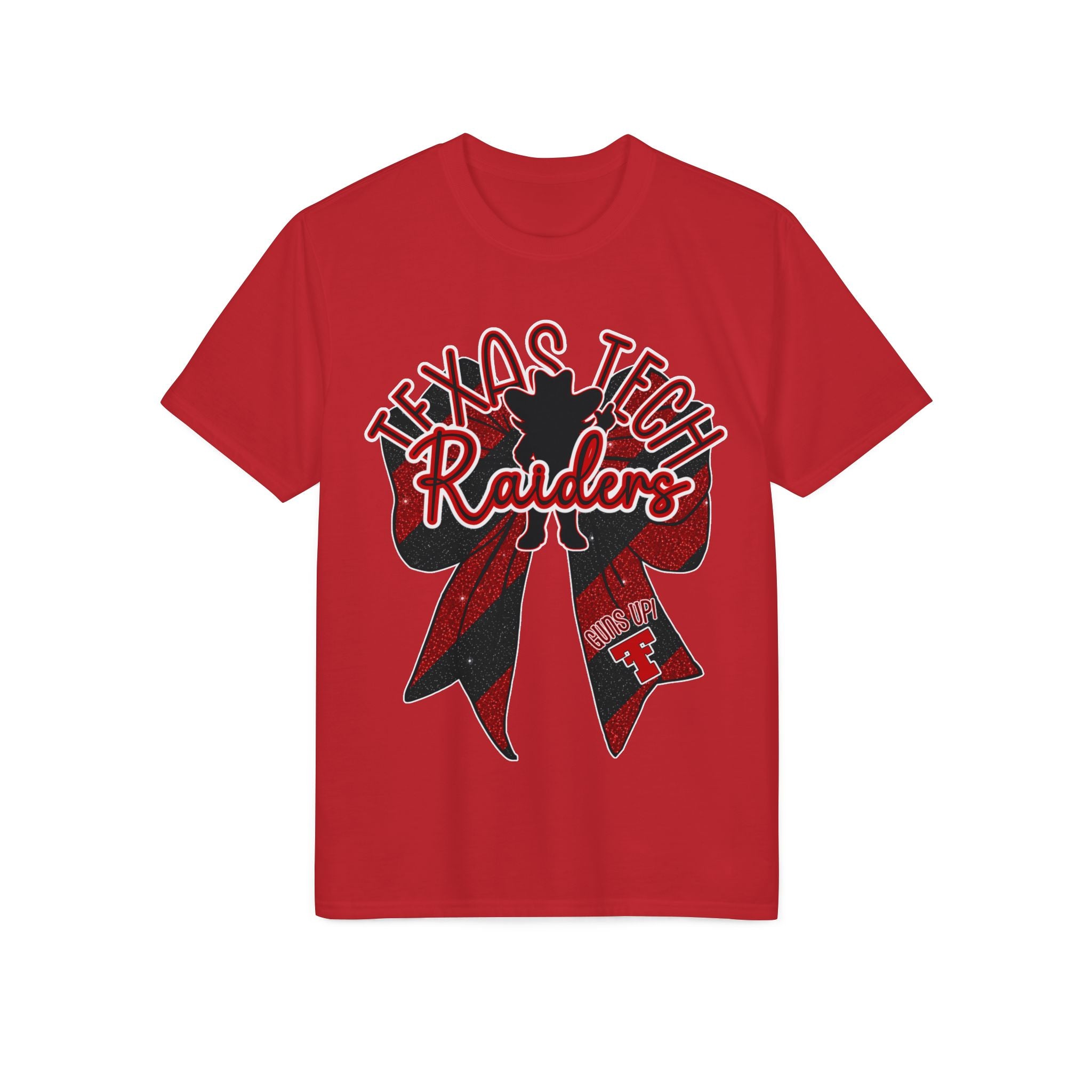 Texas Tech Red Raiders Ribbon T-Shirt — Red & Black Spirit Tee - Football t-shirt - Lady Raiders