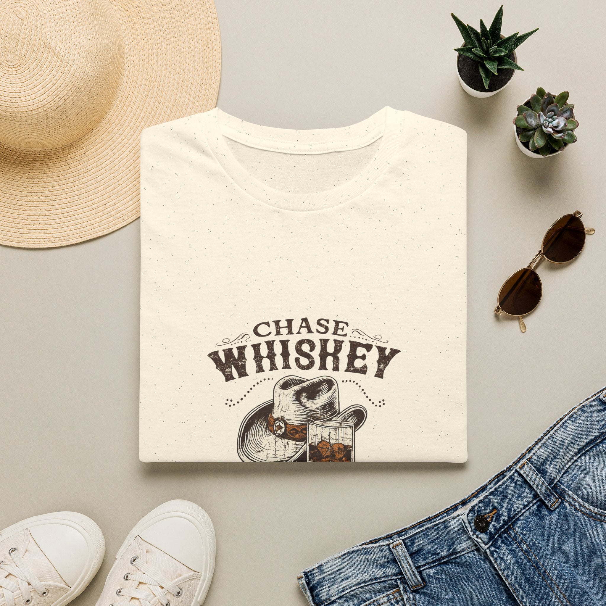 Chase Whiskey Not Cowboys T-Shirt — Vintage Western Whiskey Graphic Tee
