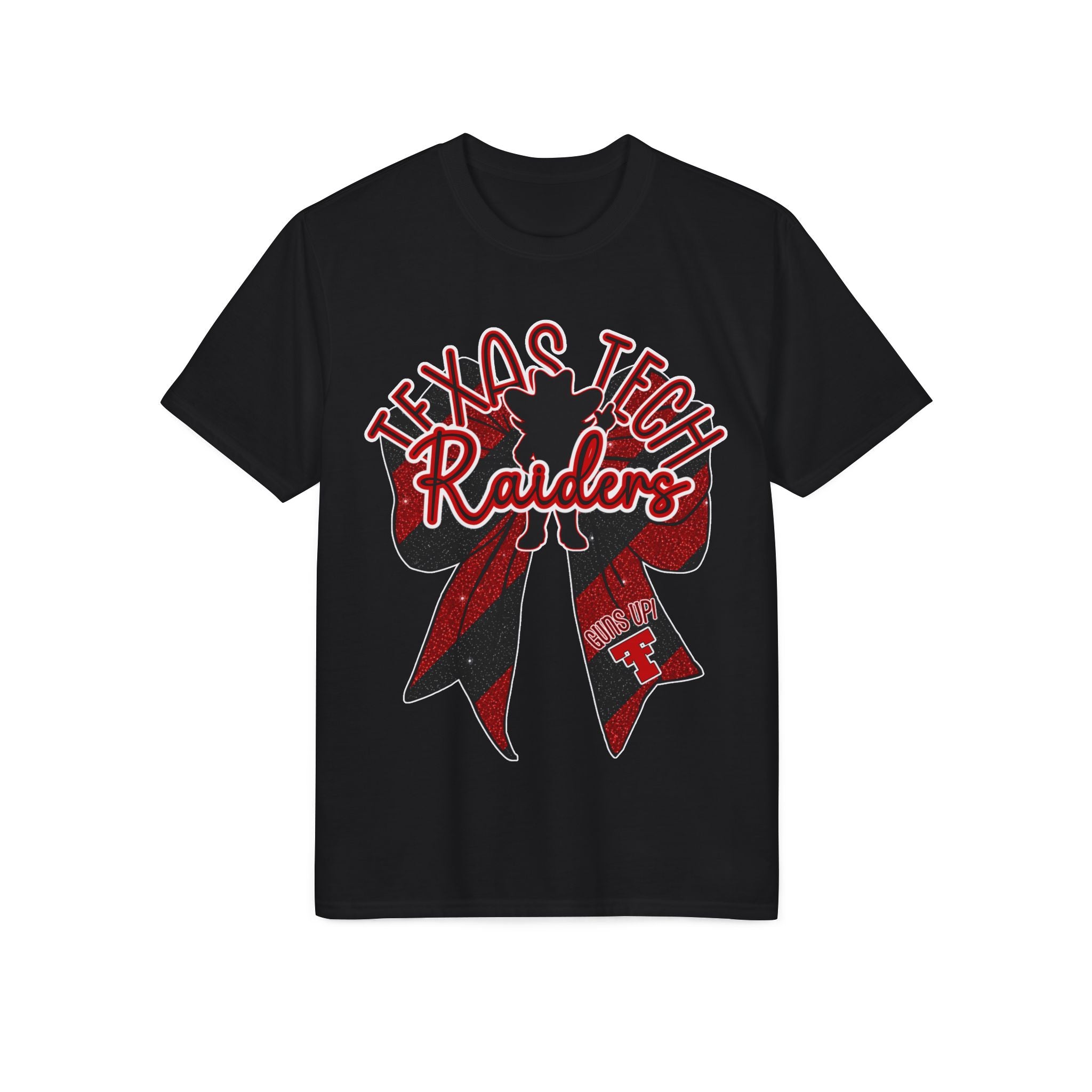 Texas Tech Red Raiders Ribbon T-Shirt — Red & Black Spirit Tee - Football t-shirt - Lady Raiders