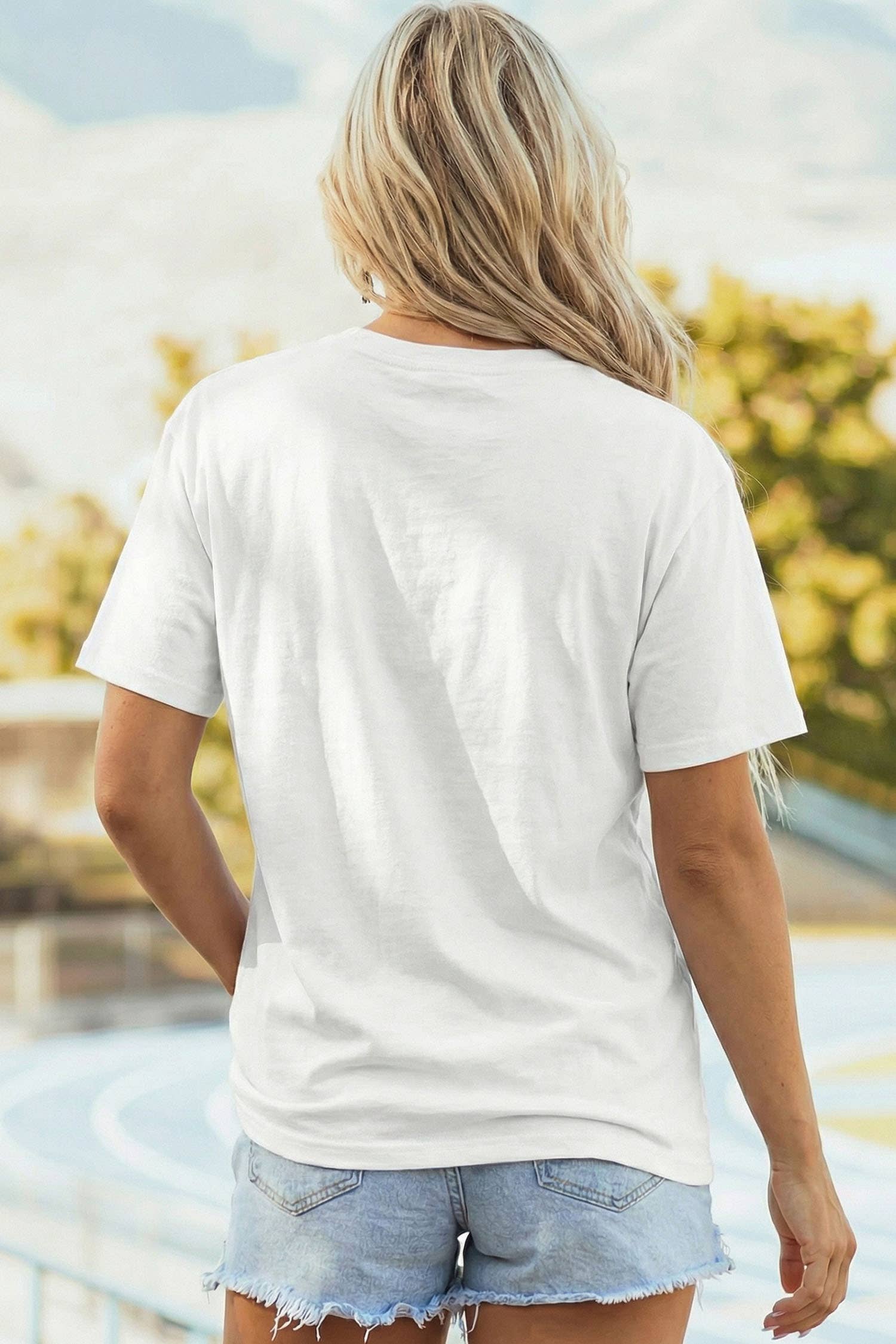 Game Day Sequin Rugby Bow Print Tee