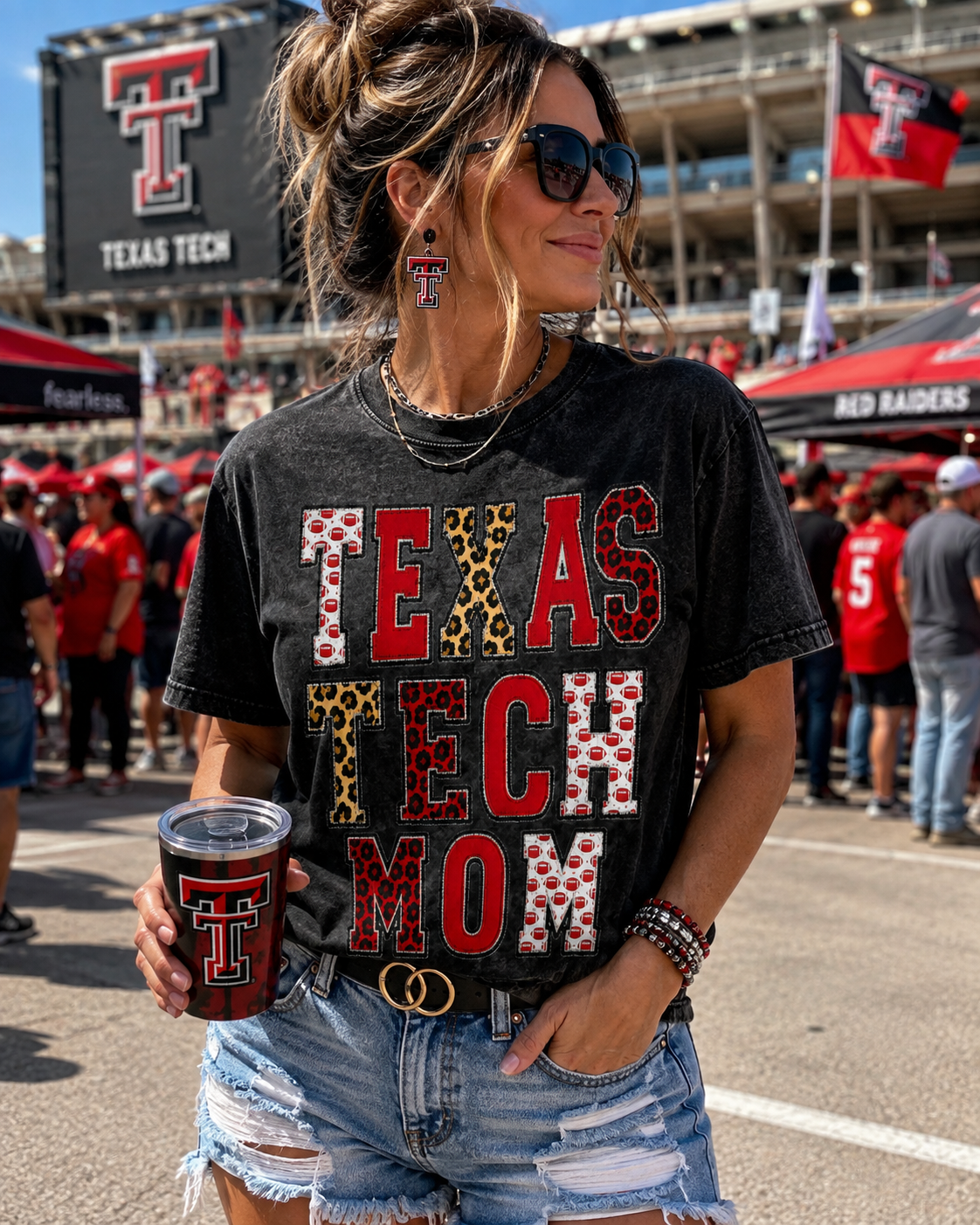 Texas Tech Mom Shirt, Red Raiders Mom Game Day Tee, Texas Tech Football Shirt, College Football Mom Tee, Lubbock Game Day Shirt