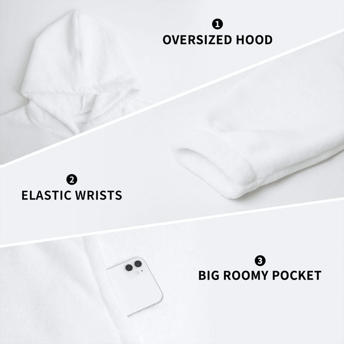 Customized Oversize Child Hooded Blanket - Bold Gold Design