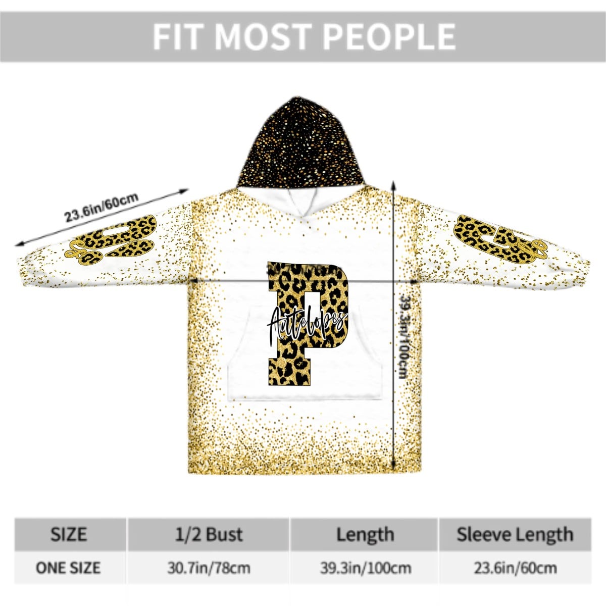 Personalized Adult Blanket Hoodie Untitled design - Your Team Choice