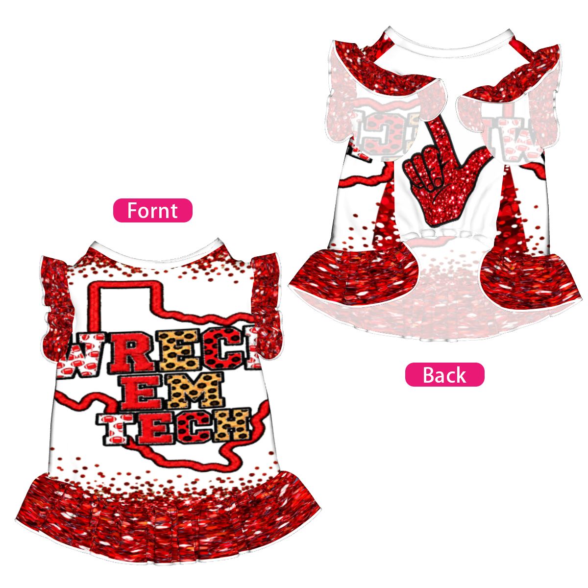 Wreck 'em Ruffled Dress
