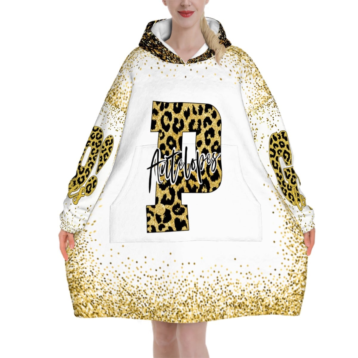 Personalized Adult Blanket Hoodie Untitled design - Your Team Choice