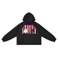 Unisex Vintage Wash Raw Edge Boxy Hoodie