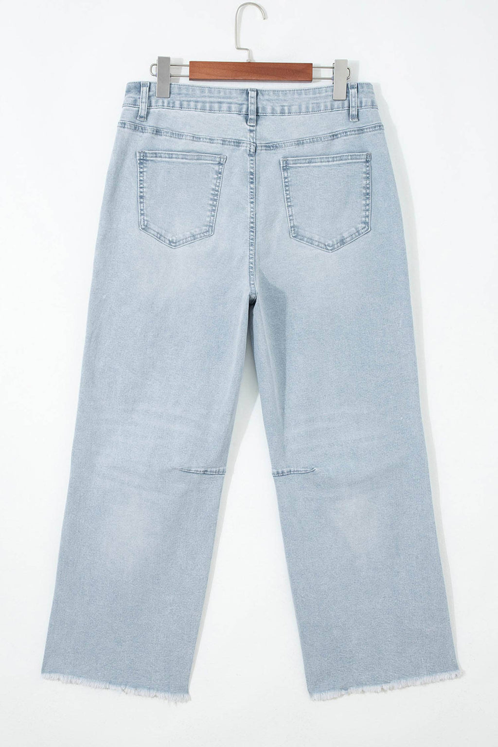 Game Day Sequin Bow Football Patches Raw Cut Jeans