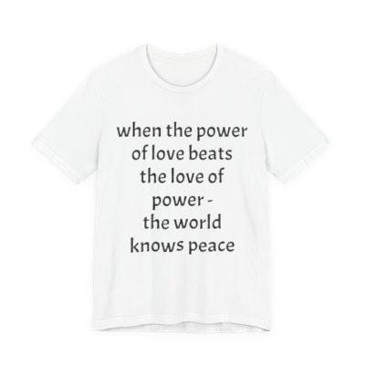 Activist Love Power Peace T-Shirt: NYC Protest Graphic Tee