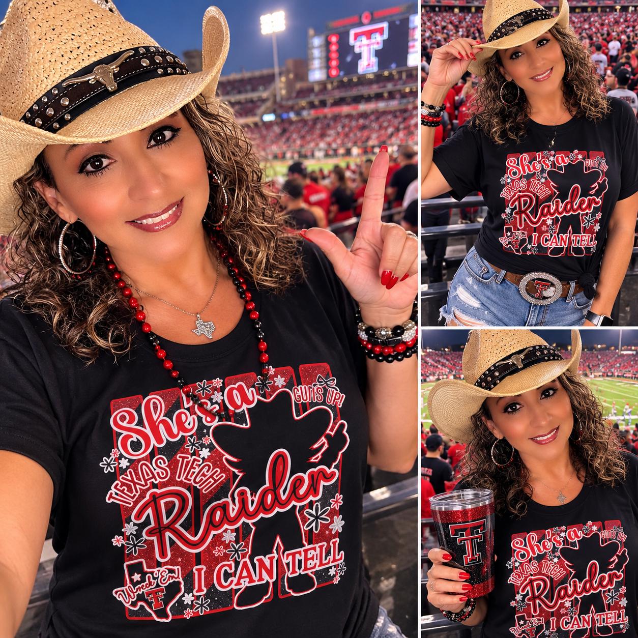 Lady Raider Tee — "She's a Raider, I Can Tell" Women's Fitted Shirt