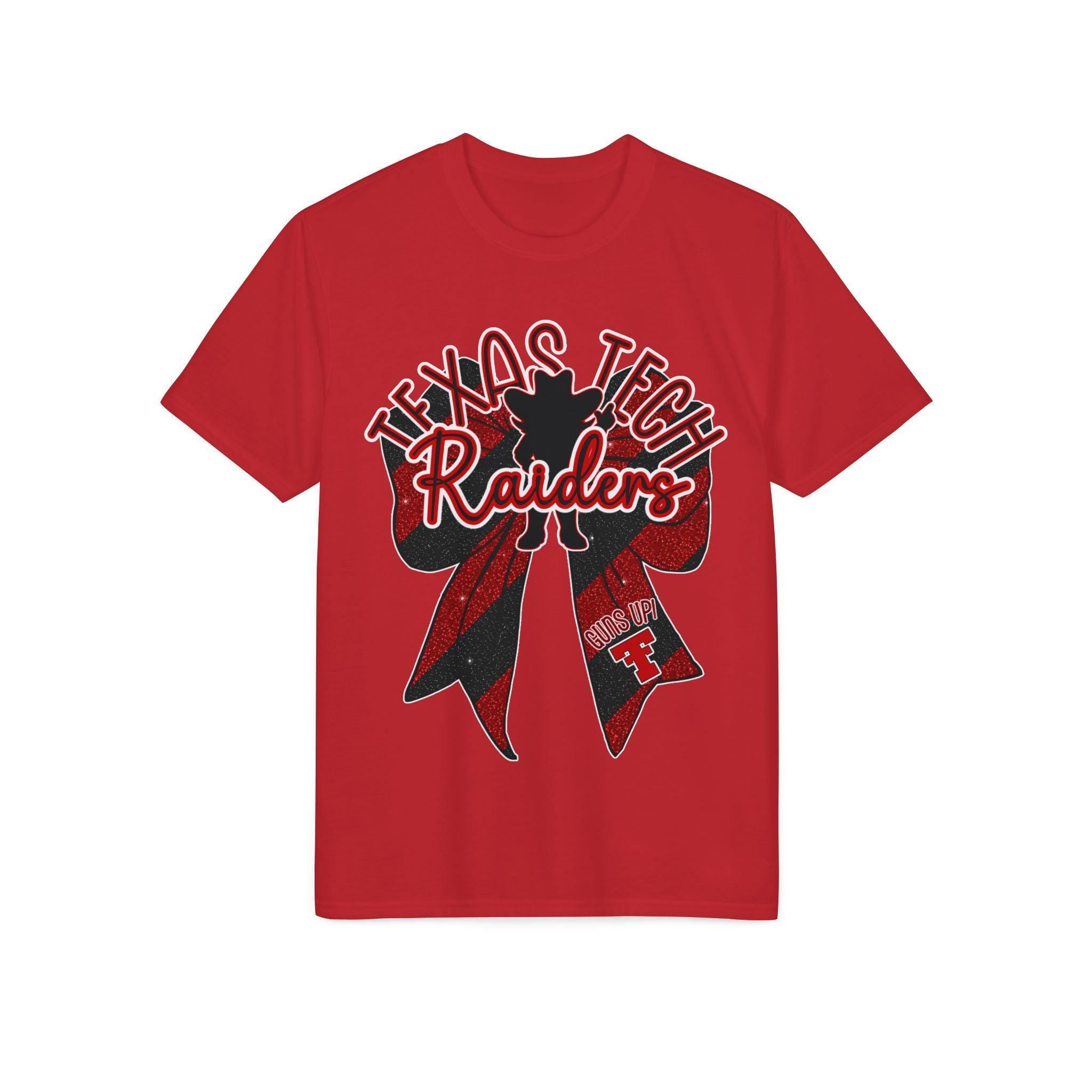 Texas Tech Red Raiders Ribbon T-Shirt — Red & Black Spirit Tee