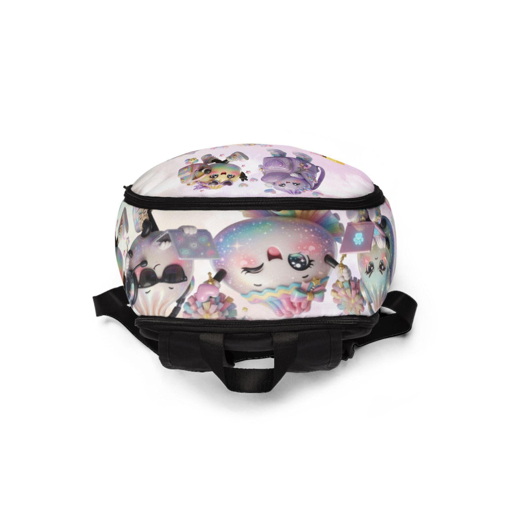 Glitter Dumpling Backpack — Pastel Cute Character School Bag
