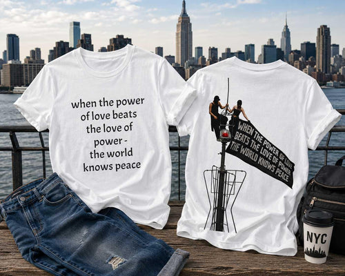 "When the power of love beats the love of power"