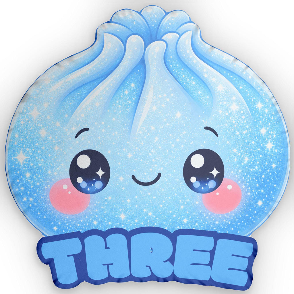 Personalized Blue Dumpling Squishy Pillow – Soft, Squishy, Double-Sided Design