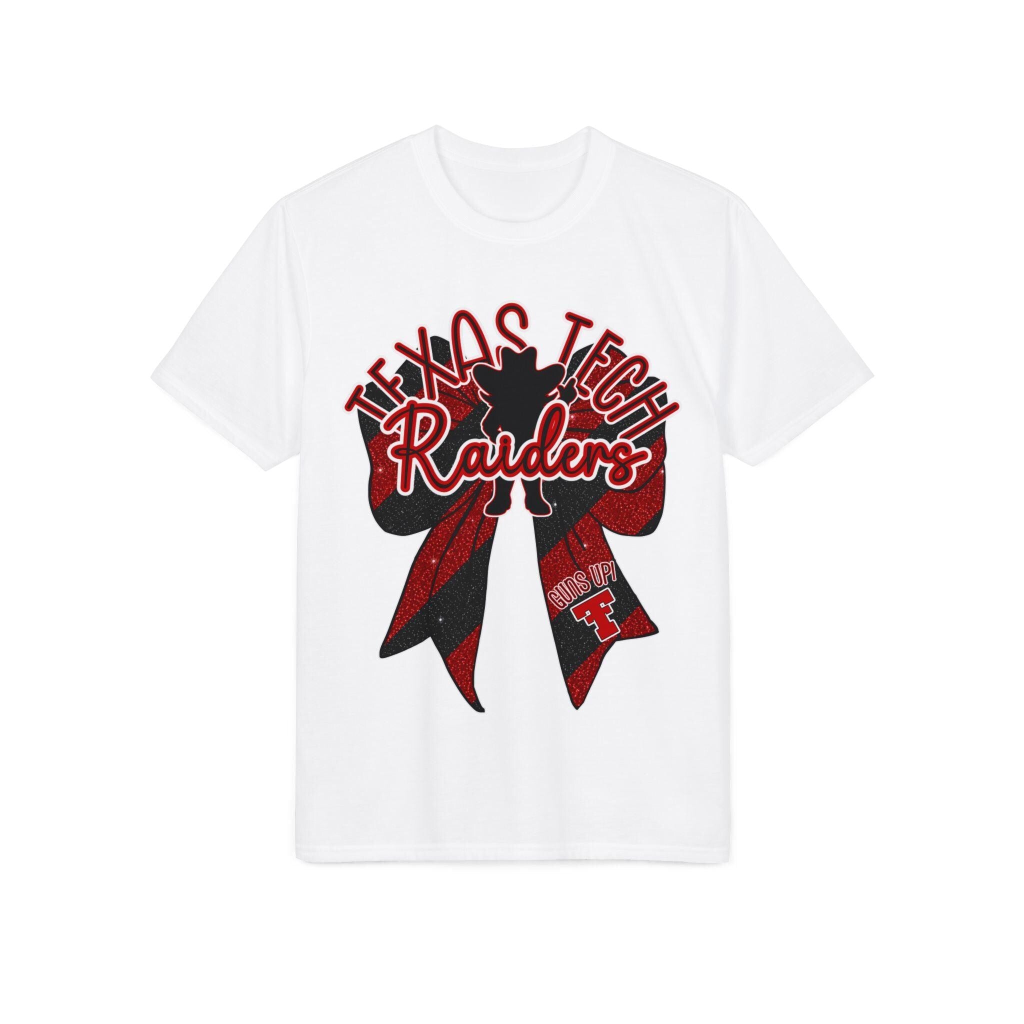 Texas Tech Red Raiders Ribbon T-Shirt — Red & Black Spirit Tee