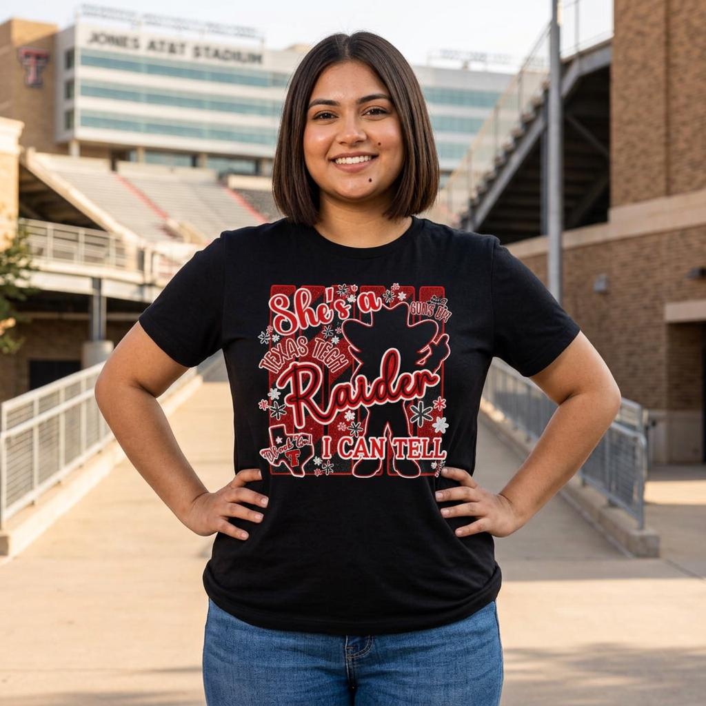 Lady Raider Tee — "She's a Raider, I Can Tell" Women's Fitted Shirt