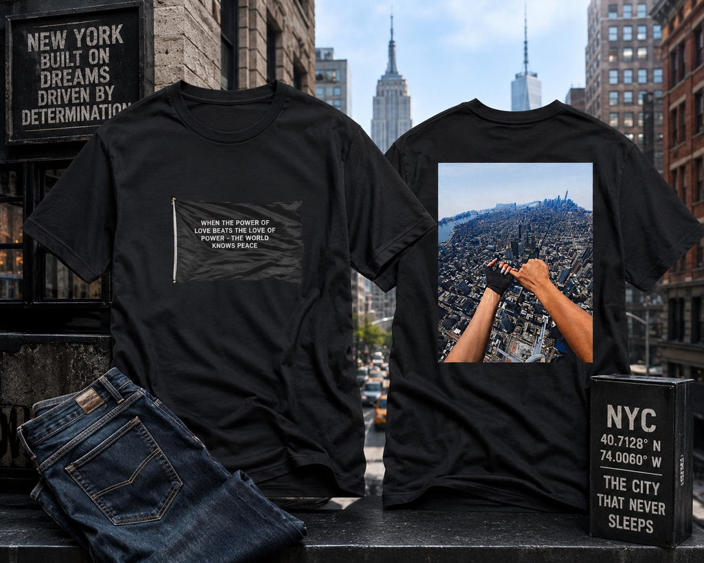 T-Shirt — "When the Power of Love Beats the Love of Power" Graphic Tee