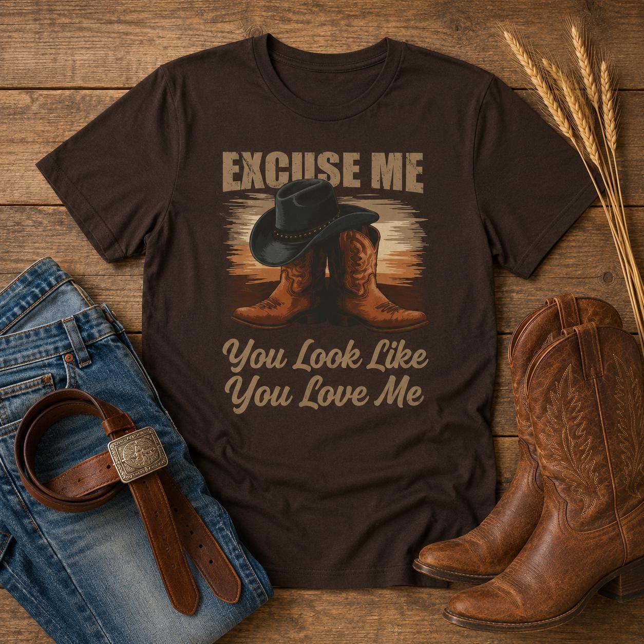Excuse Me....Graphic Tee – Vintage Western Style T-Shirt